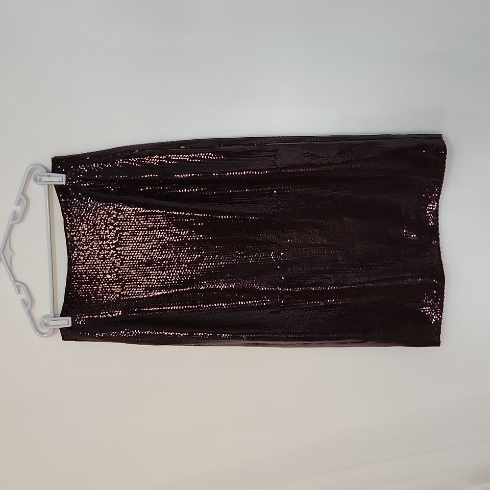 J.CREW COLLECTION WOMENS SZ 0 SEQUINED SKIRT NWT PLUM COLOR